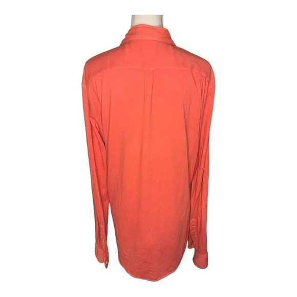 Steven Alan Women’s Large Super Soft Orange Cozy Oversized Button Down‎ - Picture 3 of 5